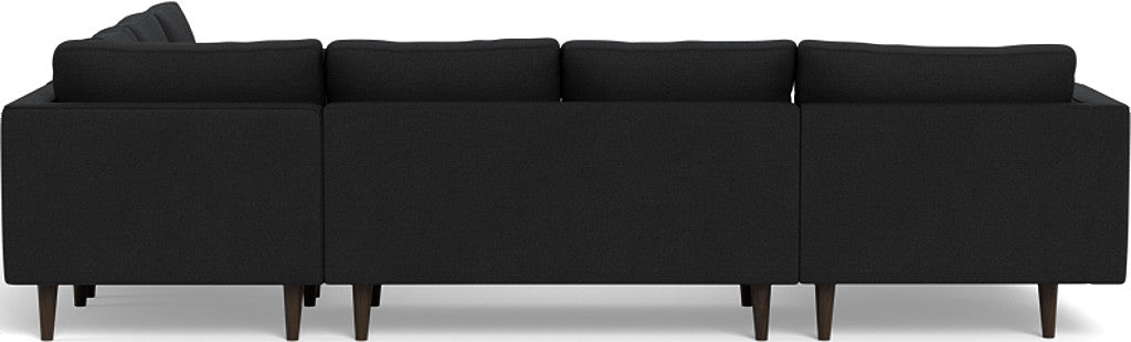 Ladybird 133" Corner Sectional with Left Chaise - Merit Onyx