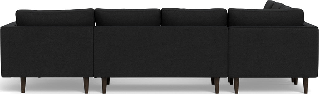 Ladybird 133" Corner Sectionals w. Right Chaise - Merit Onyx