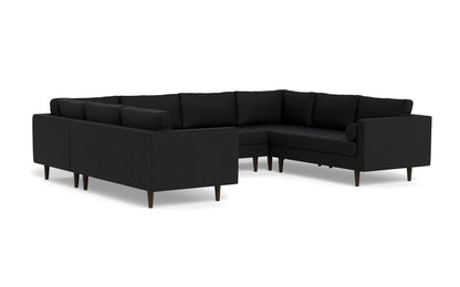 Ladybird 134" U Sectional - Merit Onyx