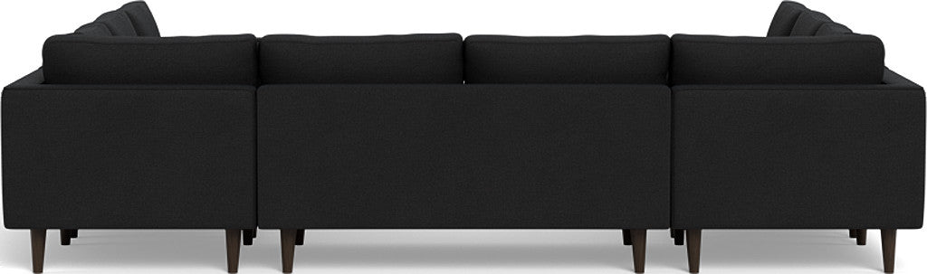 Ladybird 134" U Sectional - Merit Onyx