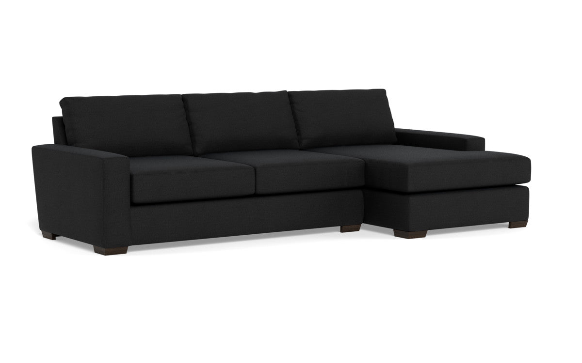 Mas Mesa 123" Deep Right Chaise Sectional - Merit Onyx