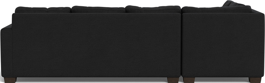 Track 121" Left Chaise Sectional - Merit Onyx