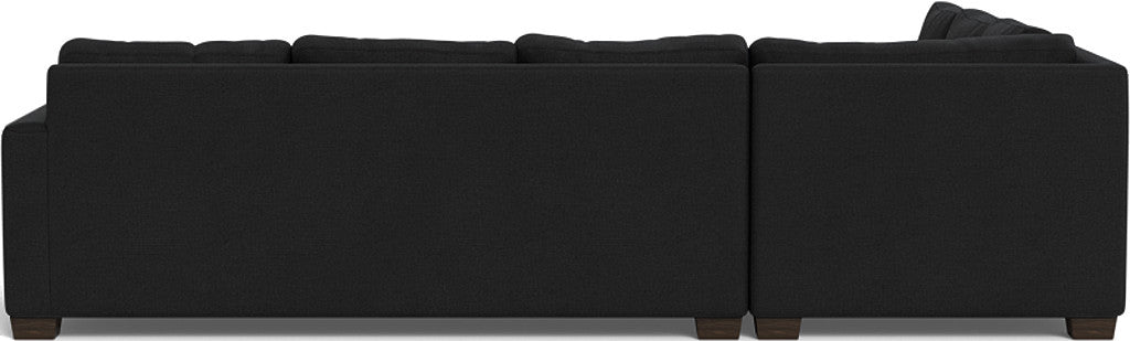 Track 121" Left Corner Sectional - Merit Onyx