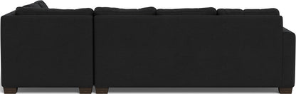 Track 121" Right Chaise Sectional - Merit Onyx