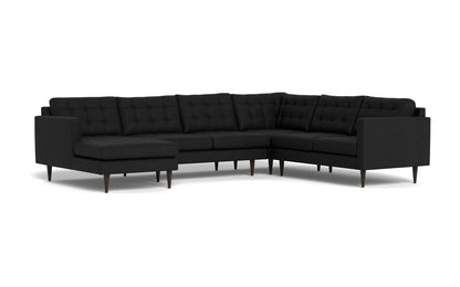 Wallace 131" Corner Sectionals w. Left Chaise - Merit Onyx