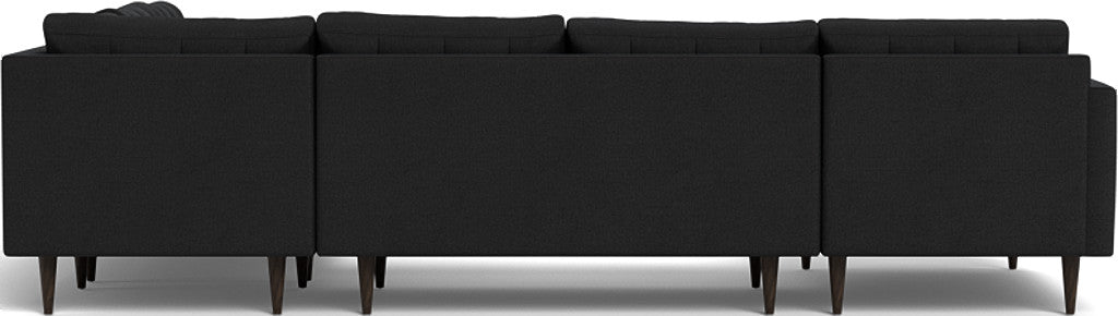 Wallace 131" Corner Sectionals w. Left Chaise - Merit Onyx