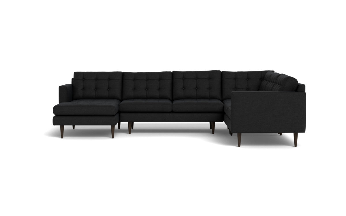 Wallace 131" Corner Sectionals w. Left Chaise - Merit Onyx