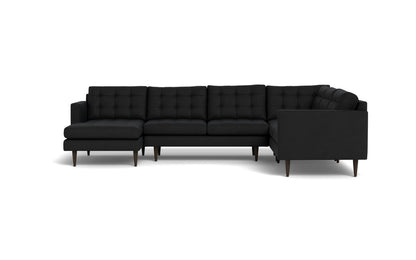 Wallace 131" Corner Sectionals w. Left Chaise - Merit Onyx
