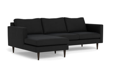 Wallace 98" Untufted Left Chaise Sectional - Merit Onyx
