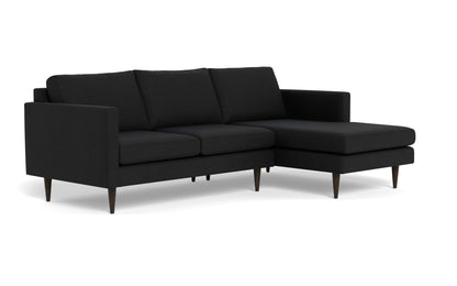 Wallace 98" Untufted Right Chaise Sectional - Merit Onyx