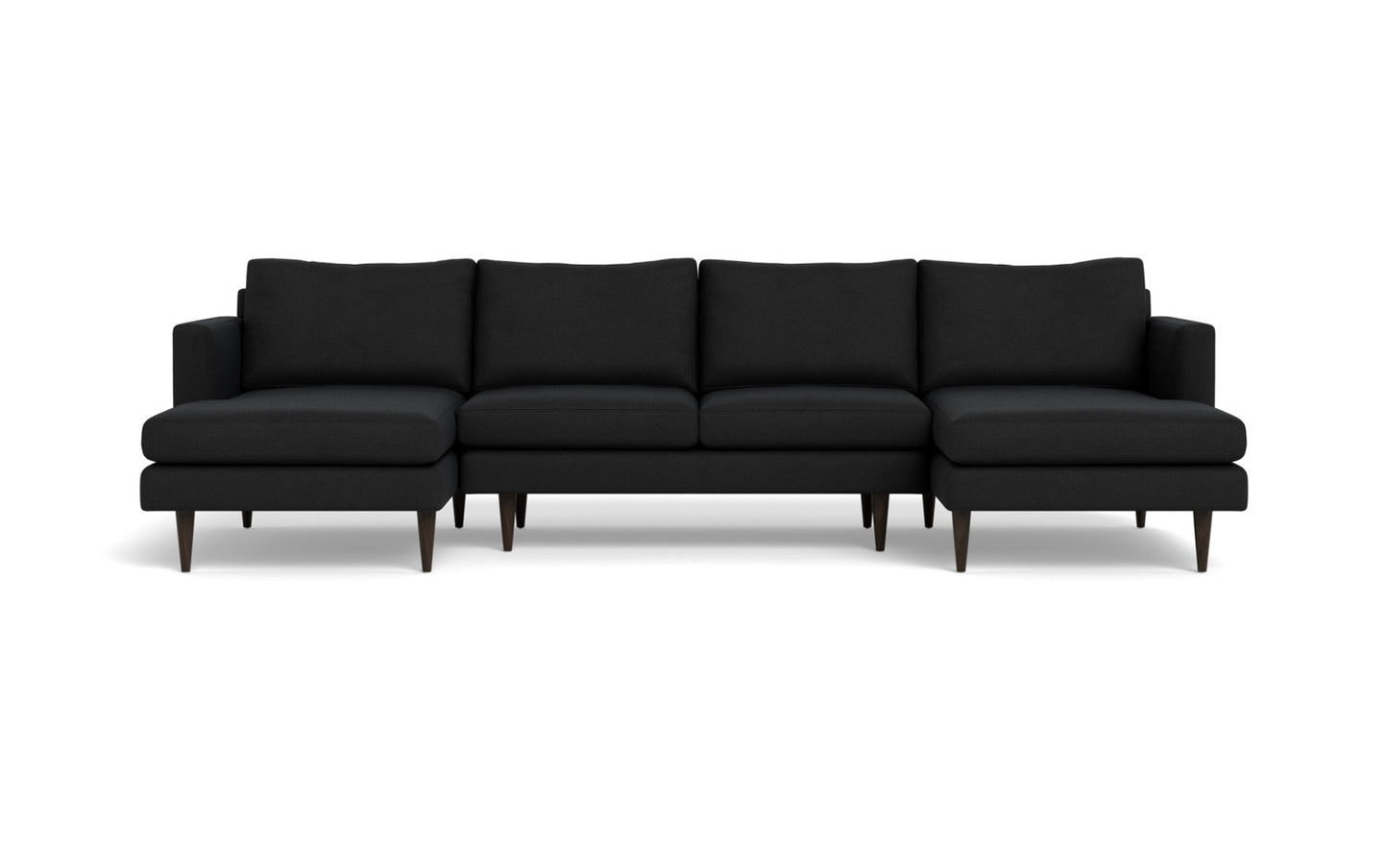 Wallace 126" Untufted Double Chaise U Sectional