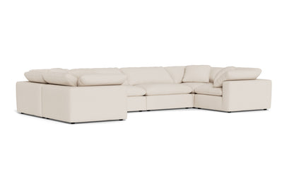 Fluffy 4 Corner U Sectional