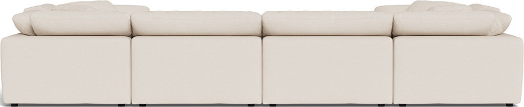 Fluffy 4 Corner U Sectional - Merit Snow