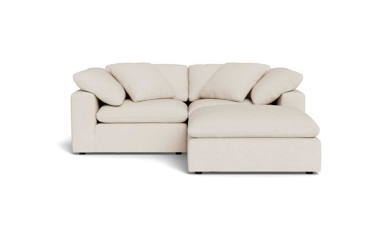 Fluffy 2 Piece Sofa w/Otto - Merit Snow