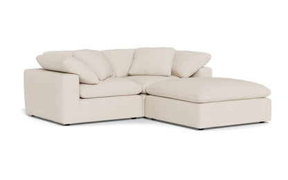 Fluffy 2 Piece Sofa w/Otto - Merit Snow