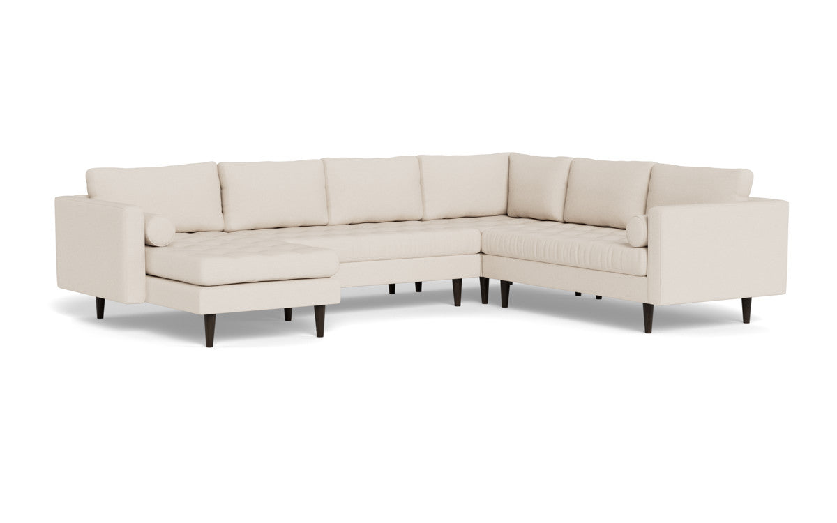 Ladybird 133" Corner Sectional with Left Chaise - Merit Snow