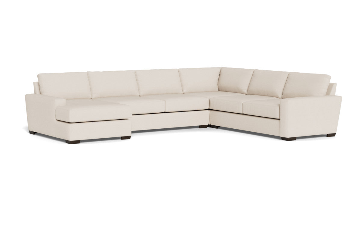 Mas Mesa 162" Deep Corner Sectionals w. Left Chaise - Merit Snow