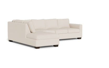 Track 121" Left Chaise Sectional - Merit Snow