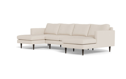Wallace 126" Untufted Double Chaise U Sectional