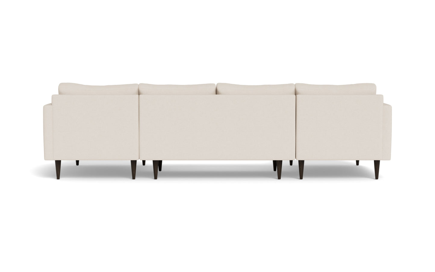 Wallace 126" Untufted Double Chaise U Sectional