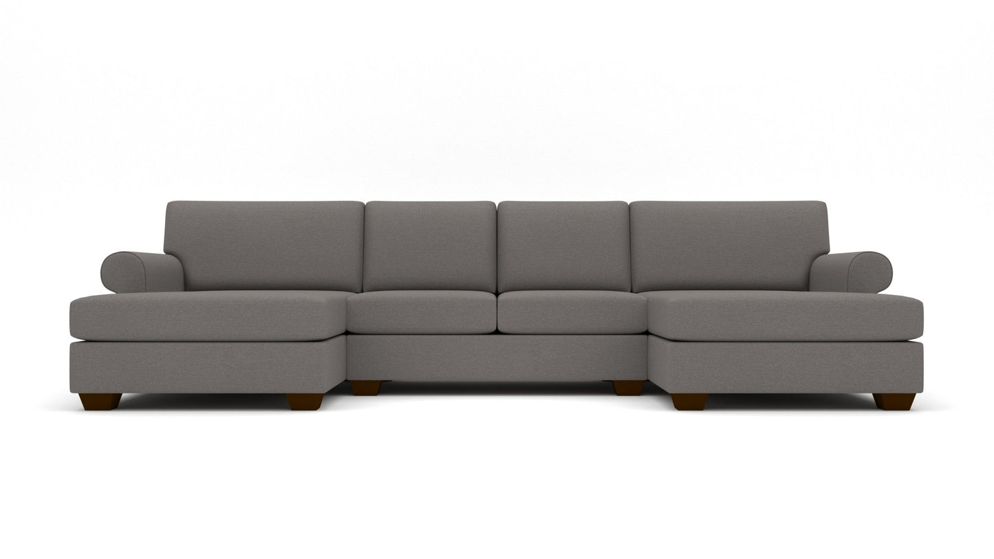 Manor 149" Double Chaise With Armless Loveseat - Peyton Slate