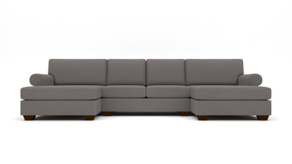 Manor 149" Double Chaise With Armless Loveseat - Peyton Slate