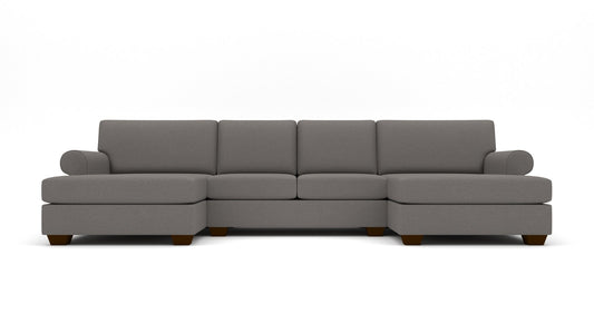 Manor 149" Double Chaise With Armless Loveseat - Peyton Slate