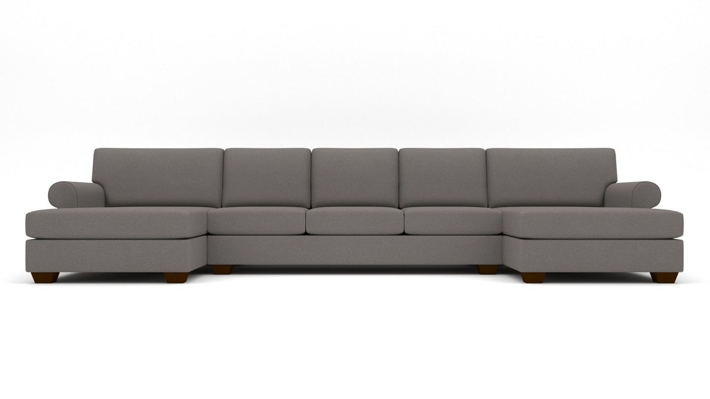 Manor 178" Double Chaise With Armless Sofa - Peyton Slate