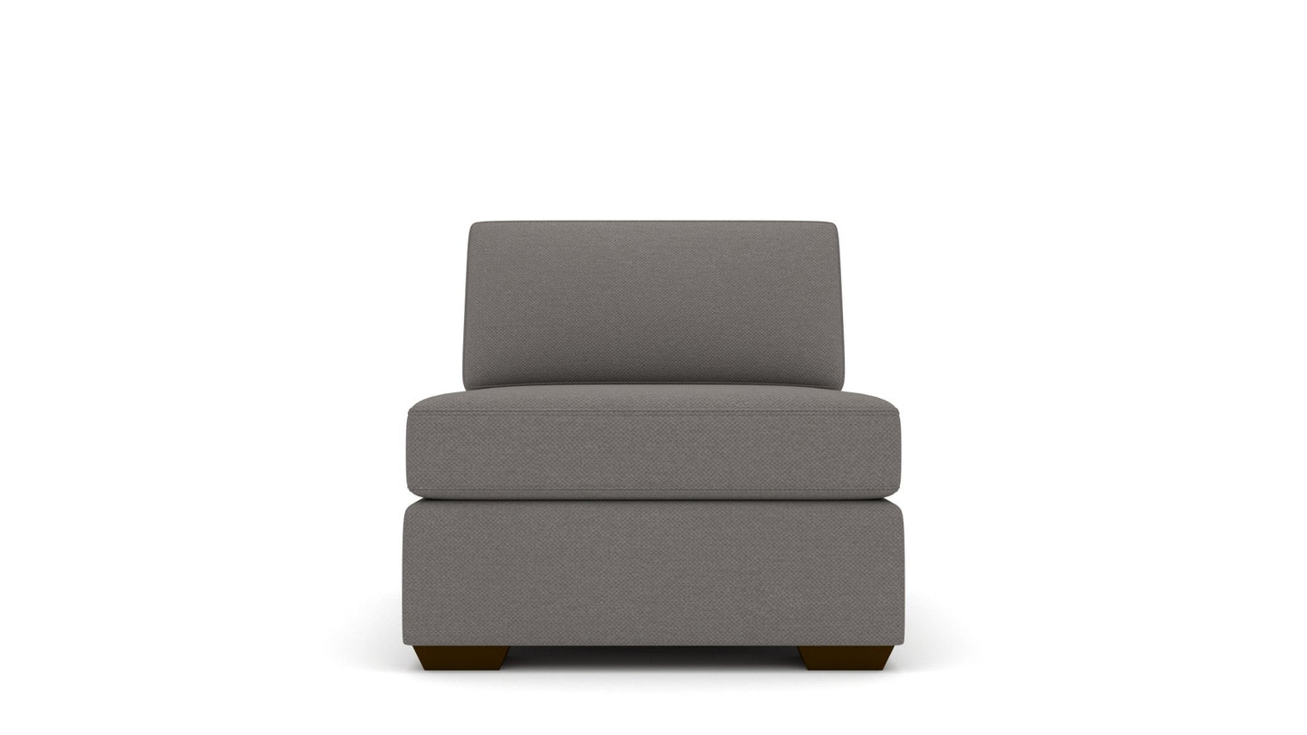 Mas Mesa Deep Armless Chair - Peyton Slate