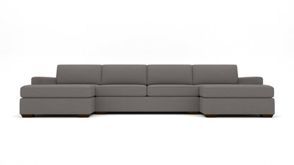 Mas Mesa 158" Deep Double Chaise With Armless Loveseat - Peyton Slate