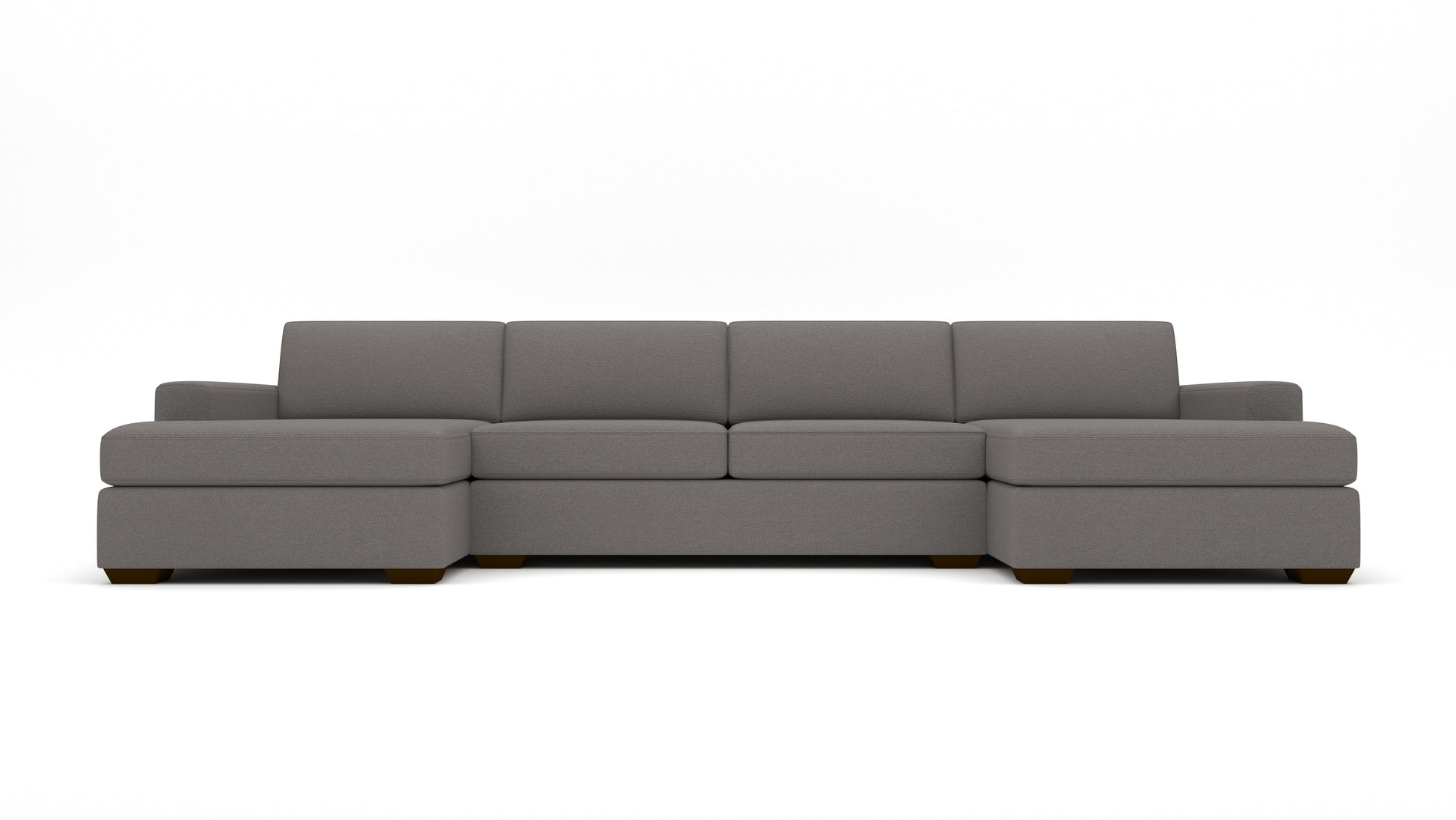 Mas Mesa 158" Deep Double Chaise With Armless Loveseat - Peyton Slate