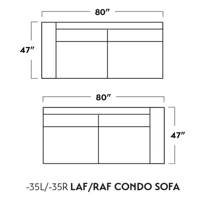 Mas Mesa Deep Raf Condo Sofa