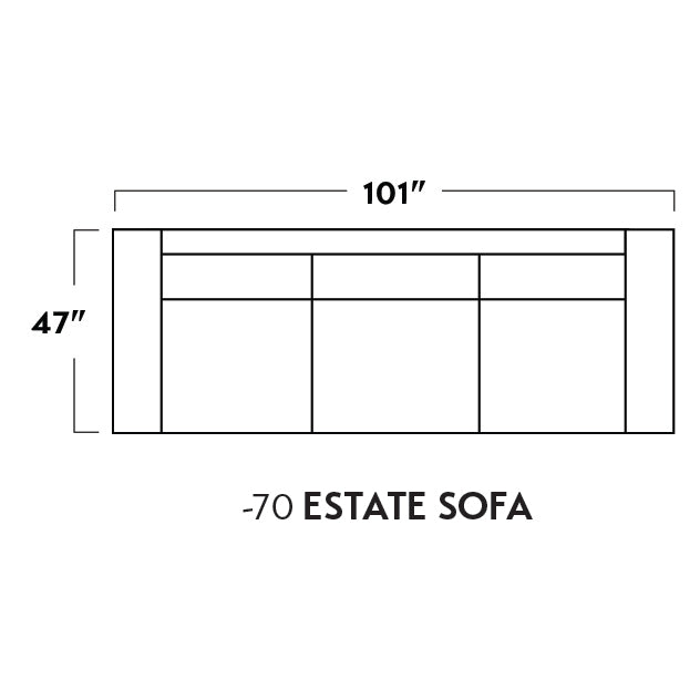 Mas Mesa 101" Deep Estate Sofa -