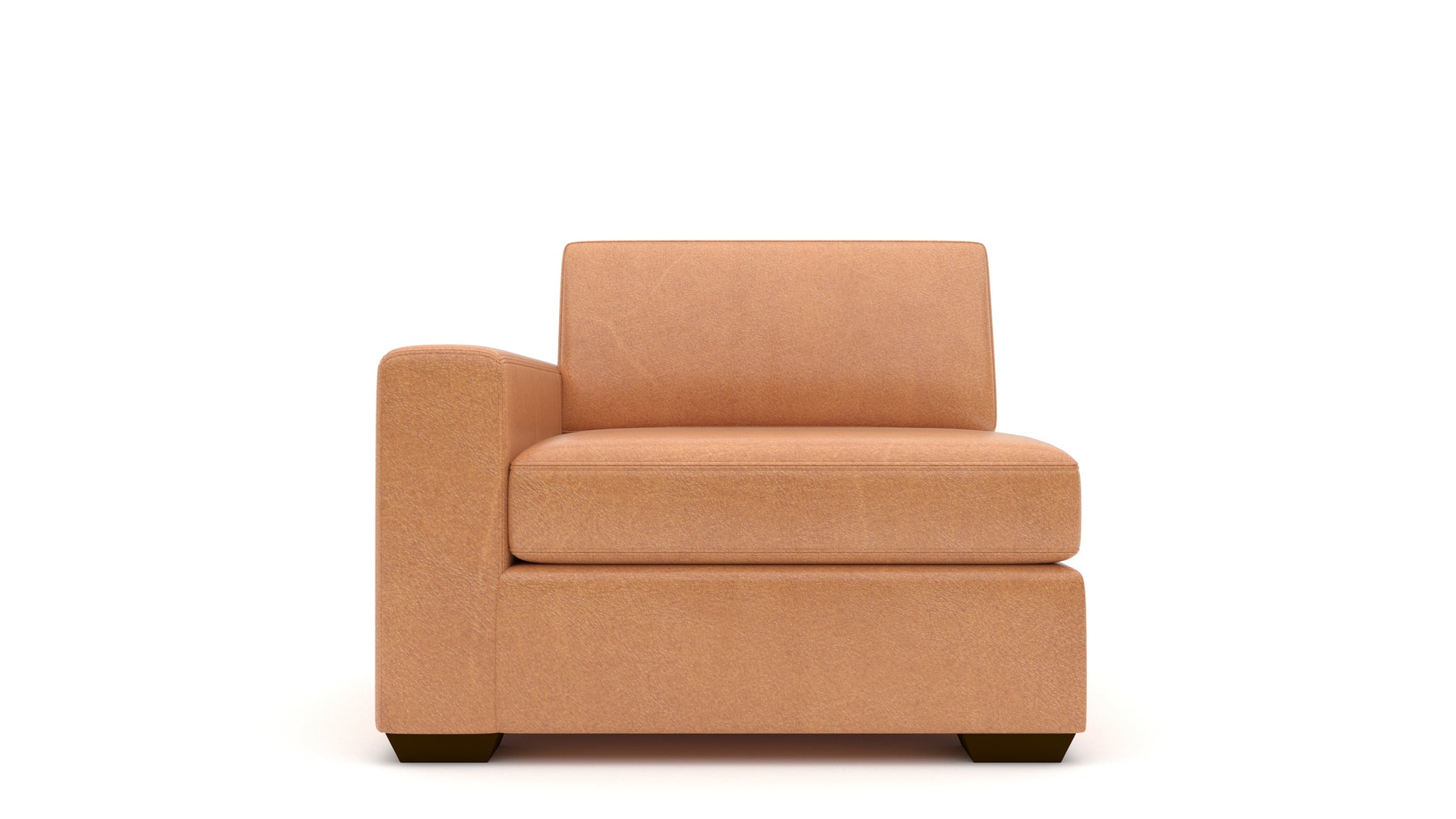 Mas Mesa Deep Leather Laf Chair - Hudson Lager
