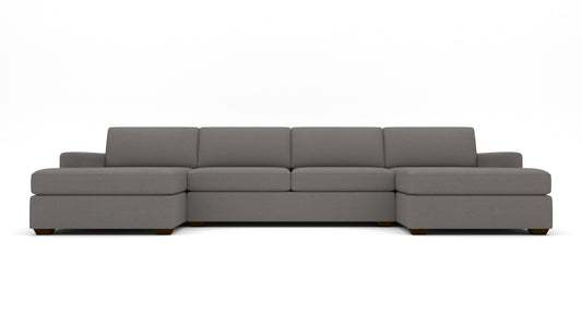 Mesa 158" Double Chaise With Armless Loveseat - Peyton Slate