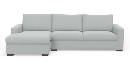 Mesa 123" Left Chaise Sectional - Bloke Snow
