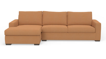Mesa 123" Left Chaise Sectional - Nepal Clay