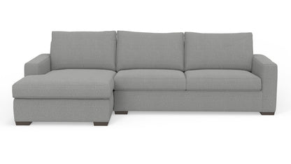 Mesa 123" Left Chaise Sectional - Nepal Pebble