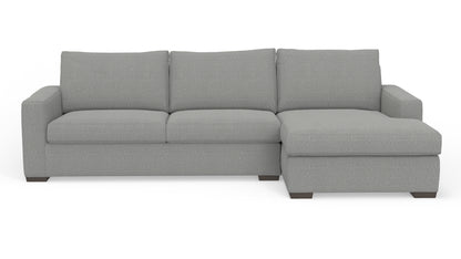 Mesa 123" Right Chaise Sectional - Nepal Pebble