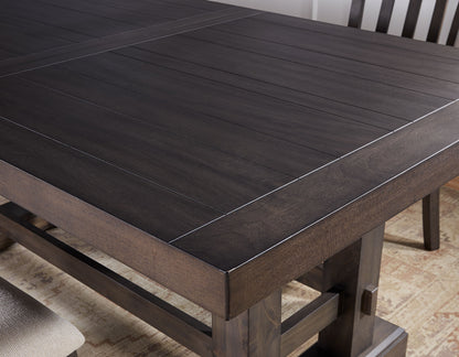 Nara 108" Rectangle Dark Dining Table