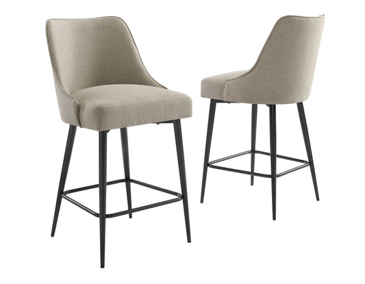 Olivia Khaki 24" Counter Stools (pr)