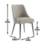 Olivia Khaki Fabric Dining Chairs (pr)