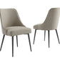 Olivia Khaki Fabric Dining Chairs (pr)