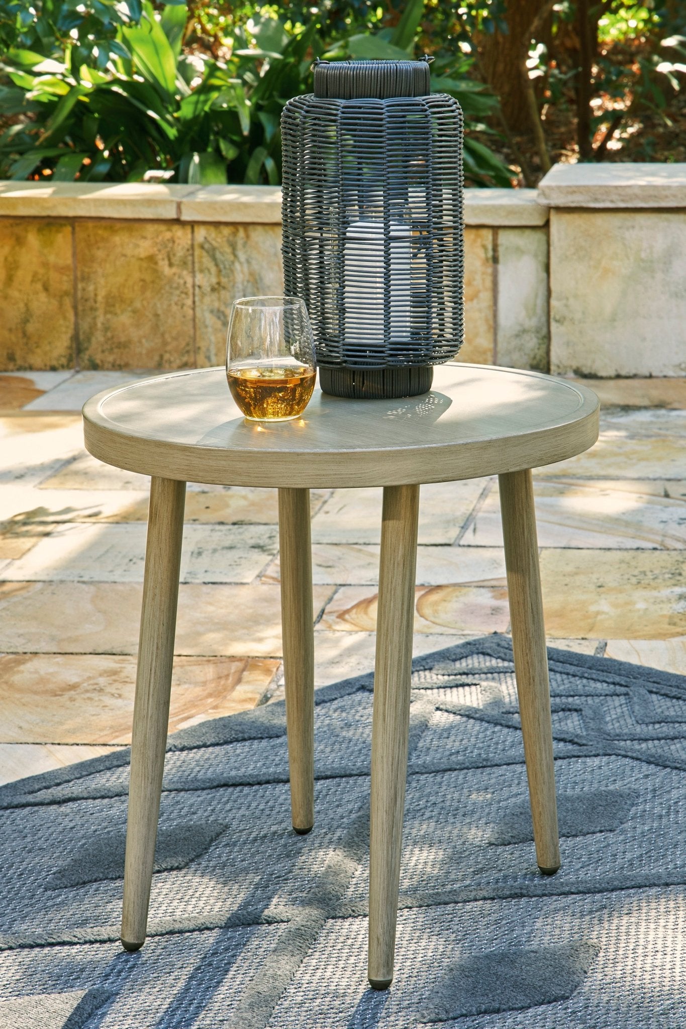 Hidden Valley Outdoor Round End Table -