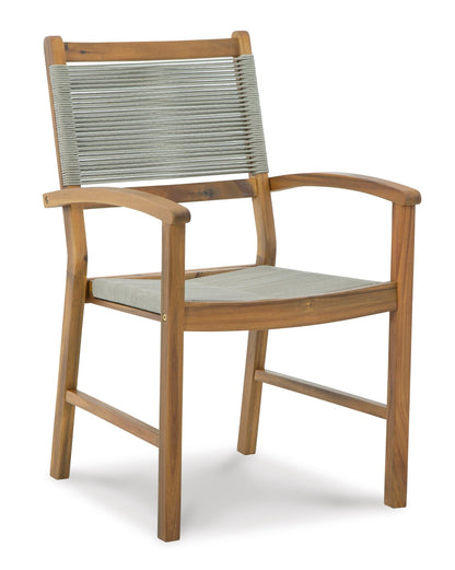 Jireh Outdoor Dining Arm Chairs (pr)