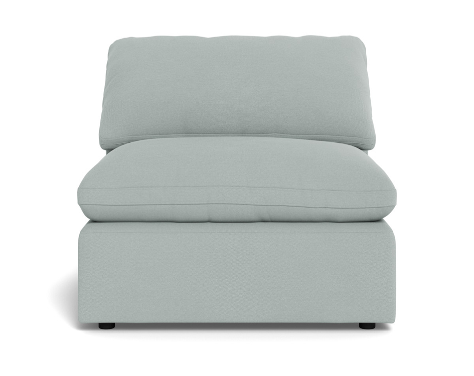 Fluffy Small Armless Chair - Nepal Pebble