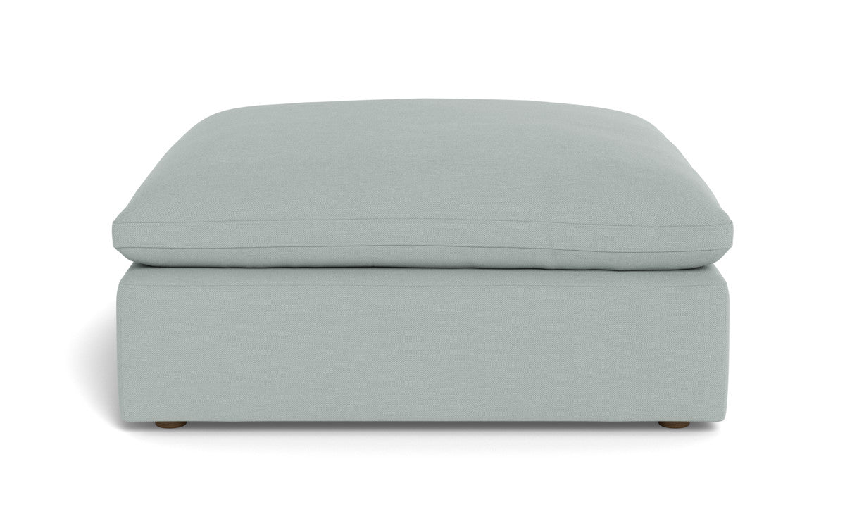 Fluffy Ottoman - Peyton Light Blue