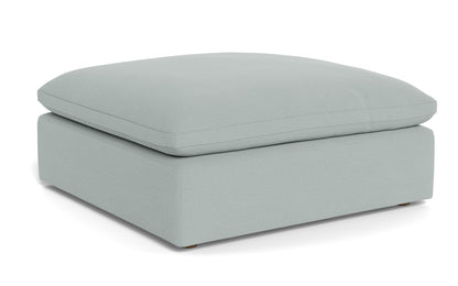 Fluffy Ottoman - Peyton Light Blue