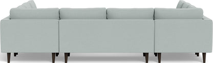 Ladybird 134" U Sectional - Peyton Light Blue