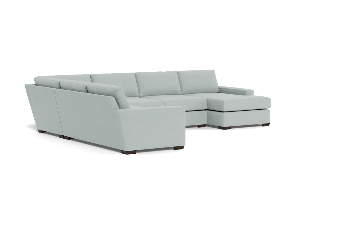 Mas Mesa 162" Deep Corner Sectionals w. Right Chaise - Peyton Light Blue